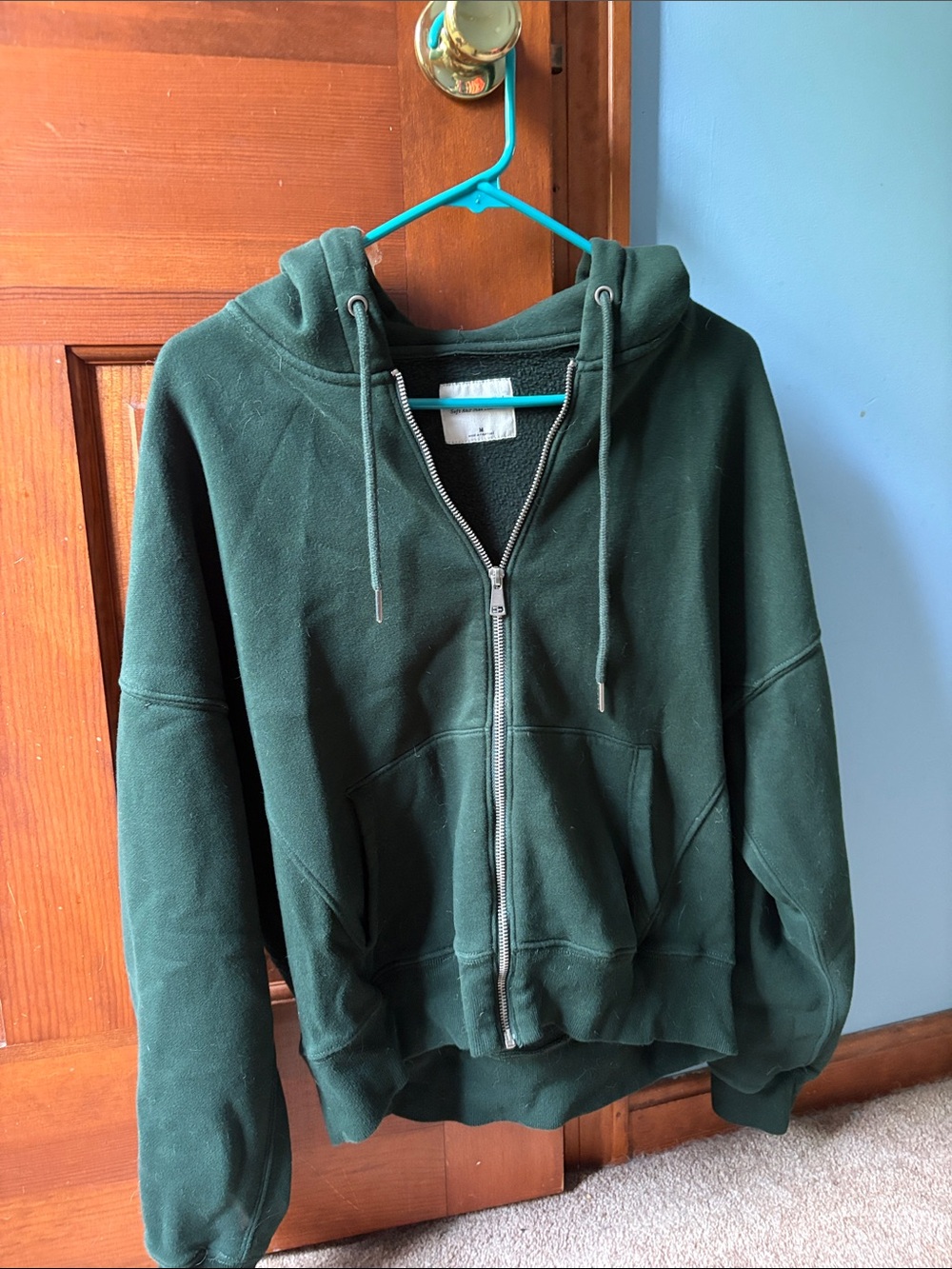 Abercrombie & Fitch Dark Green Soft Fleece Hoodie